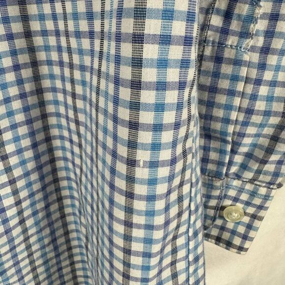 Kenneth Cole Reaction Boys Button Down Checked Plaid Dress Shirt Top Siz… - Picture 5 of 8